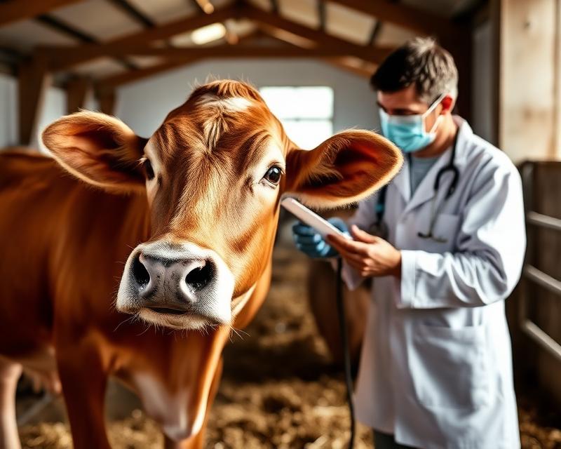 Check-up per il mucca